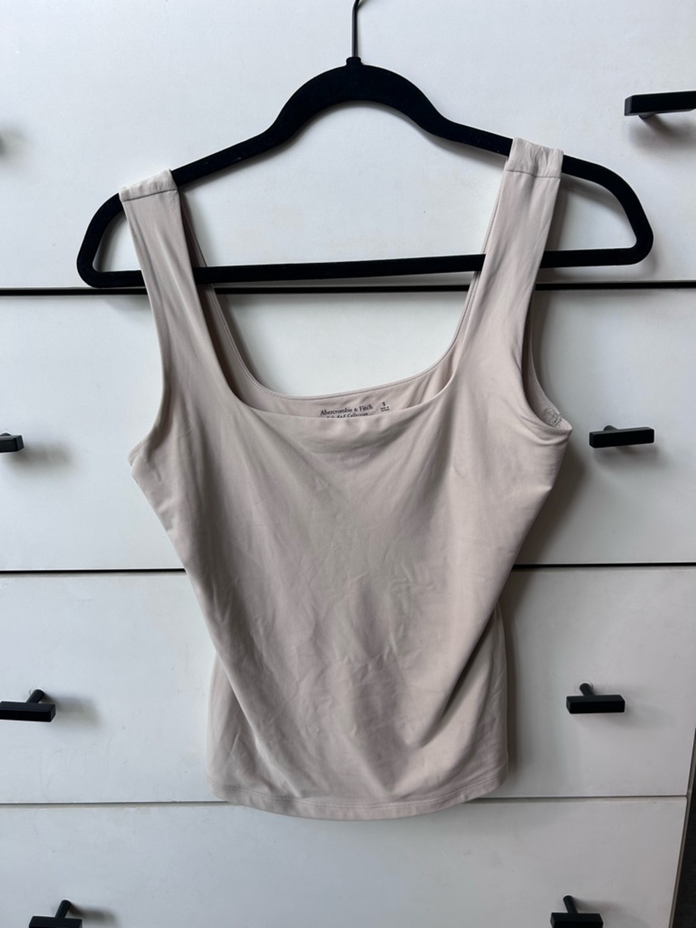 Abercrombie & Fitch Women's Scoop Neck Tank - Light Taupe